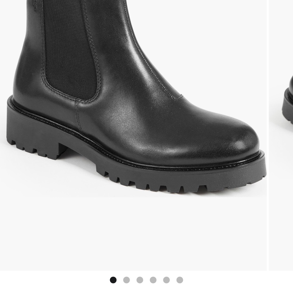 Black Leather Ankle Boots